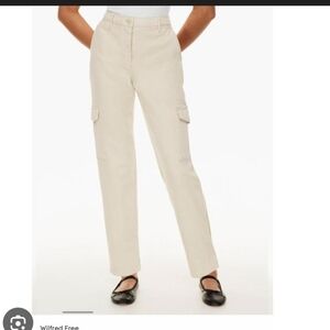 Wilfred Off-White High-Rise Cargo Pants